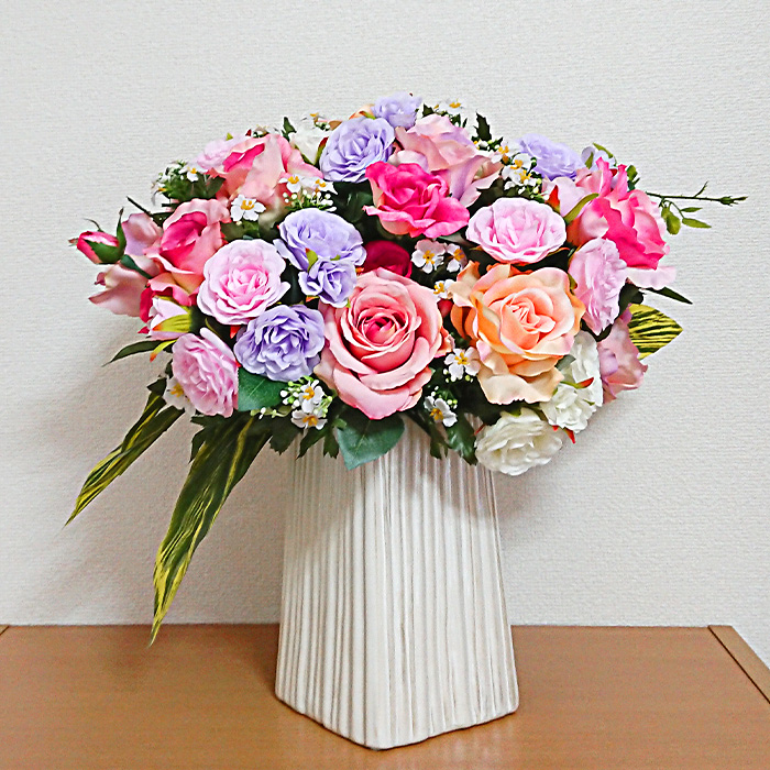 結婚記念日に華やかバラアレンジ | Florist Yoshiko（フローリストよしこ）