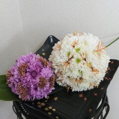 菊の花を飾りましょう