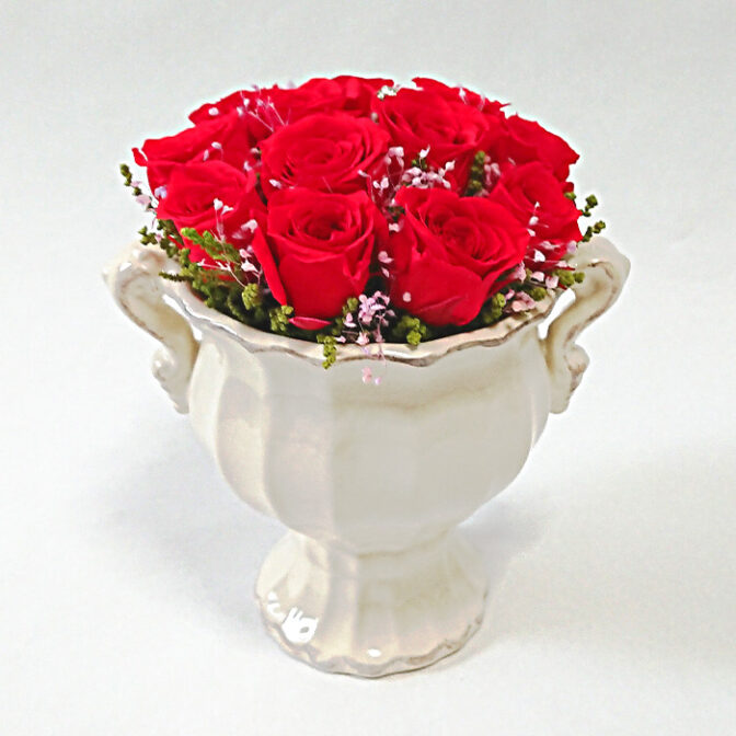 12本のバラアレンジ