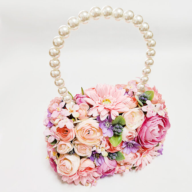 ポポラスです！1度だけ使用！豪華なお花のバッグ 1度だけ使用！豪華なお花のバッグ