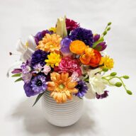 納骨に合わせて、両親を身近に感じられるお供え花
