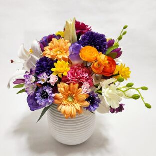 納骨に合わせて、両親を身近に感じられるお供え花